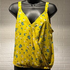 Sienna Sky Yellow Wrap‎ Camisole Top